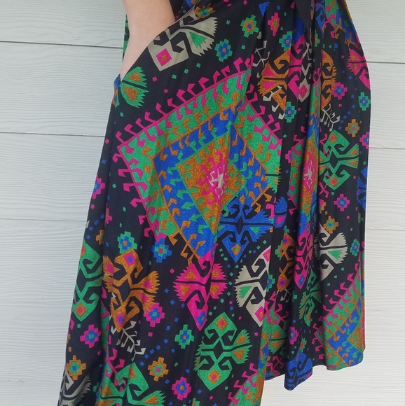Vintage 80s,90s, Southwestern Navajo Skirt (14) western - Picture 6 of 15